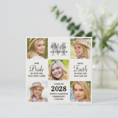 Afstudeerder Aangepast 5 Afstuderen voor fotocolla Aankondiging (Staand voorkant)