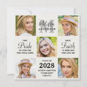 Afstudeerder Aangepast 5 Afstuderen voor fotocolla Aankondiging (Voorkant)