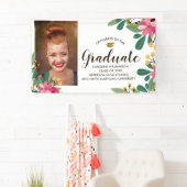 Afstudeerder Aangepast  Aangepast Afstuderen foto' Spandoek (Insitu)