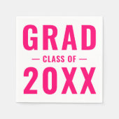 Afstudeerder aangepaste klasse jaar warm roze mode servet (Voorkant)