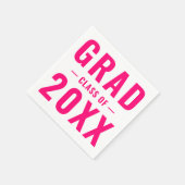 Afstudeerder aangepaste klasse jaar warm roze mode servet (Hoek)