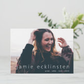 Afstudeerder Aangepaste Sjabloon van volledig gebl (Staand voorkant)