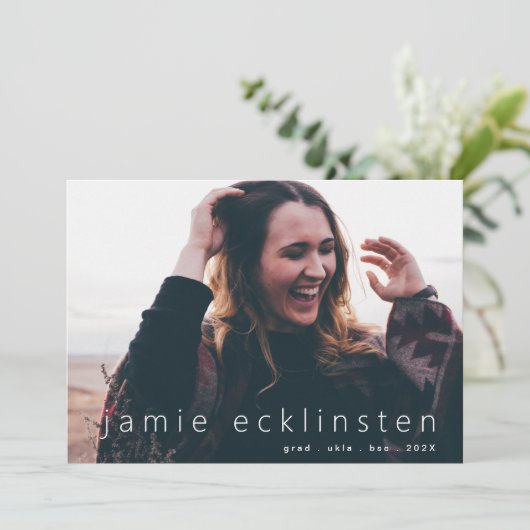 Afstudeerder Aangepaste Sjabloon van volledig gebl (Staand voorkant)