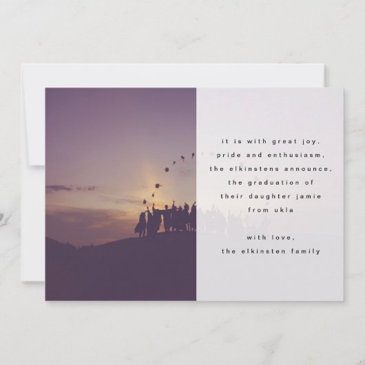 Afstudeerder Aangepaste Sjabloon van volledig gebl (Achterkant)