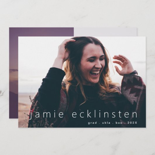 Afstudeerder Aangepaste Sjabloon van volledig gebl (Voorkant / Achterkant)