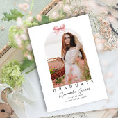 Afstudeerder Aankondiging 2025 Pink Bow Coquette E