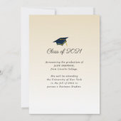 AFSTUDEERDER | Aankondiging afstuderen penseelstre (Achterkant)