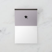 Afstudeerder Afbeelding Dank u kaart: Paarse Bedankkaart (Binnen)