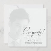 Afstudeerder Afkorting Fotogradiënt Blue ID898 Kaart (Achterkant)