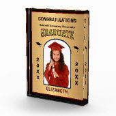 Afstudeerder Afstuderen Afstuderen Gold Aangepast Fotoblokken (Rechts)