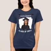 Afstudeerder Afstuderen Afstuderen Klasse van 2024 Tri-Blend Shirt (Voorkant)