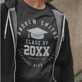 Afstudeerder Afstuderen klasse van aangepaste naam T-shirt