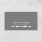 AFSTUDEERDER! Afstuderen naam Kaart met eenvoudige Visitekaartje (Achterkant)