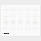 Afstudeerder-Afstuderen-stickers of envelopzegels Ronde Sticker (Vel)