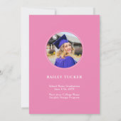 AFSTUDEERDER Arch 3-foto Modern Afstuderen Invitat Bedankkaart (Achterkant)