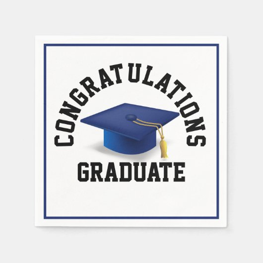 Afstudeerder Bash Essentials: vieren in stijl! Servet (Voorkant)