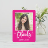 AFSTUDEERDER BEDANKT Chique Foto Eenvoudige Kallig (Staand voorkant)