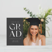 Afstudeerder blokkeren Moderne foto Afstuderen Kaart (Staand voorkant)