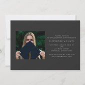 Afstudeerder blokkeren Moderne foto Afstuderen Kaart (Achterkant)