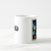 Afstudeerder Bold Retro Typografie Moderne zwarte  Koffiemok (Center)