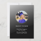 AFSTUDEERDER boog foto Ombre Afstuderen aankondigi Bedankkaart (Achterkant)