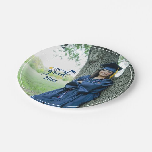 Afstudeerder Borden voor Afstuderen fotopapier Papieren Bordje (Gekanteld)