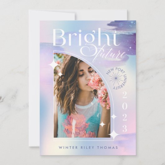 Afstudeerder Bright Future Starry Iridescent Paste Kaart (Voorkant)