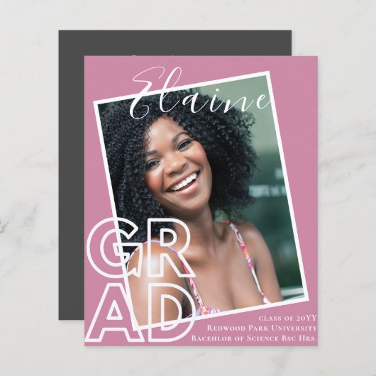 AFSTUDEERDER BUDGET PHOTO Aankondiging Hartelijk d (Voorkant / Achterkant)