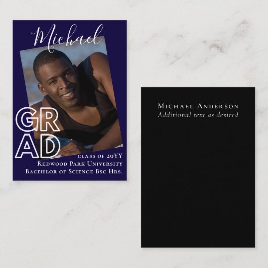 AFSTUDEERDER BUDGET PHOTO Aankondiging Hartelijk d (Voorkant / Achterkant)