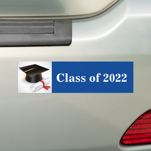 Afstudeerder Bumpersticker (Op auto)