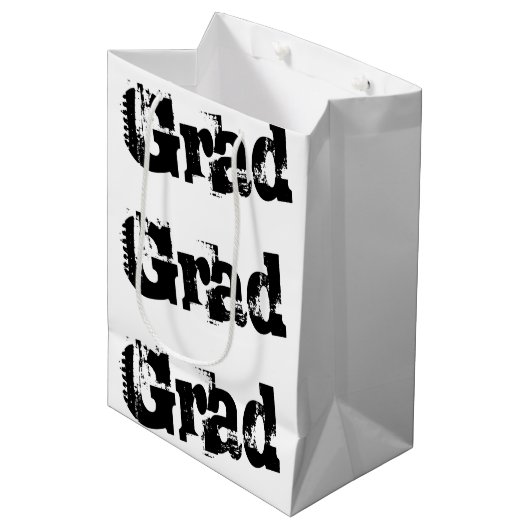 Afstudeerder Cadeau Medium Cadeauzakje (Voorkant Gekanteld)