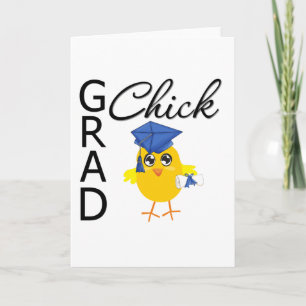 Afstudeerder Chick (blauw Pet) Kaart