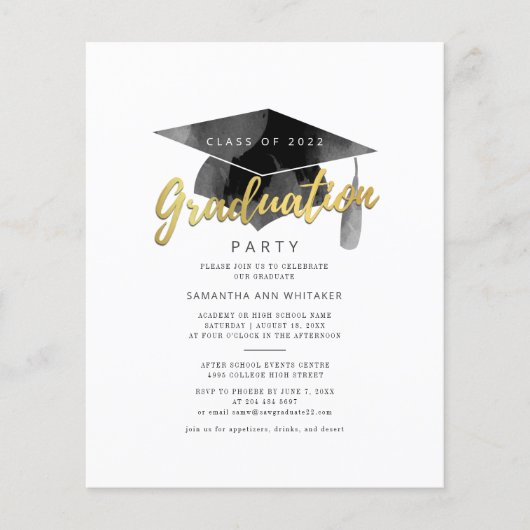 Afstudeerder Class 2025 Uitnodiging voor afstudeer (Voorkant)