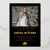 AFSTUDEERDER Class of 2025 afstuderen folie aankon Uitnodiging (Achterkant)