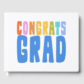 Afstudeerder Cute Colorful Afstuderen Gastenboek (Voorkant)