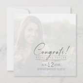 Afstudeerder Cutout Fotogradiënt Plum ID898 Kaart (Achterkant)