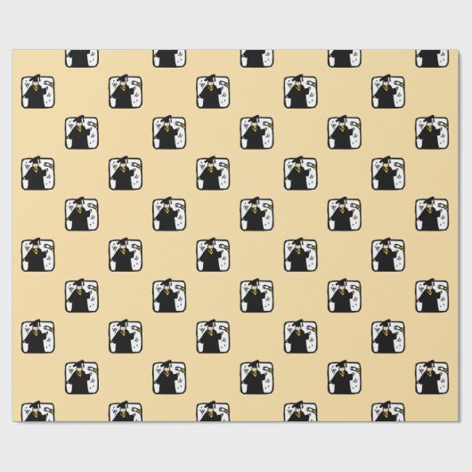 Afstudeerder dat Afstuderen ontvangt Cadeaupapier (Vlak)