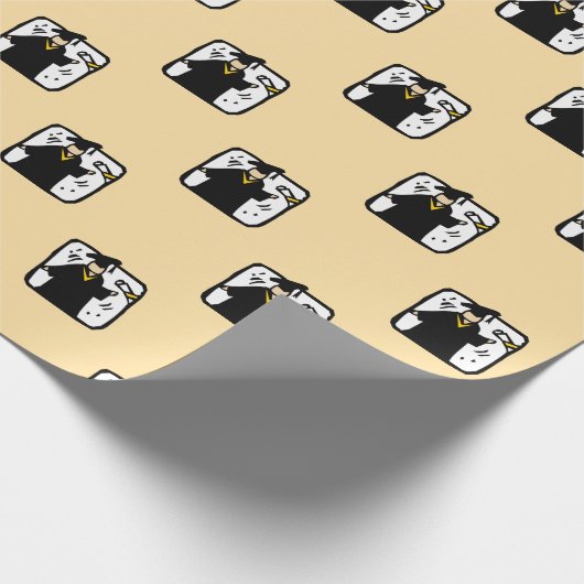 Afstudeerder dat Afstuderen ontvangt Cadeaupapier (Hoek)