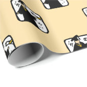 Afstudeerder dat Afstuderen ontvangt Cadeaupapier (Rol Hoek)