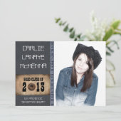 Afstudeerder Denim Jean Style Kaart (Staand voorkant)