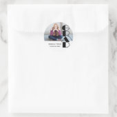 Afstudeerder DIY Foto Ronde Sticker (Tas)