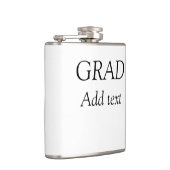 Afstudeerder eenvoudige minimalistische afstuderen heupfles (Rechts)