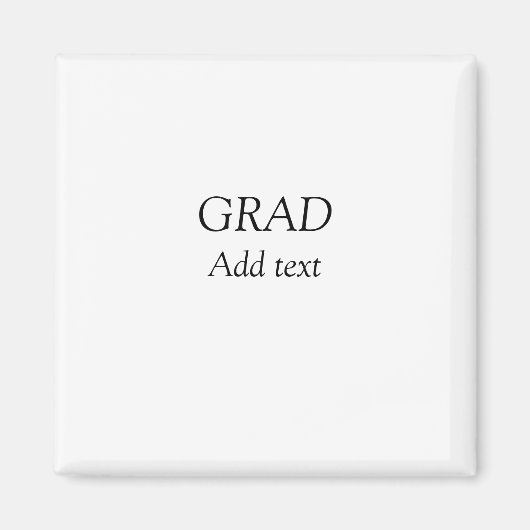 Afstudeerder eenvoudige minimalistische afstuderen magneet (Voorkant)