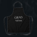 Afstudeerder eenvoudige minimalistische afstuderen schort<br><div class="desc">Ontwerp</div>