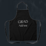 Afstudeerder eenvoudige minimalistische afstuderen schort<br><div class="desc">Ontwerp</div>