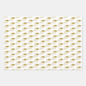 Afstudeerder Elegant Gold Gradup Cap Inpakpapier Vel (Voorkant)