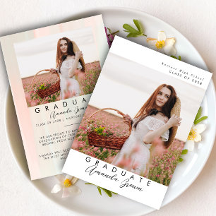 Afstudeerder feest 2025 Elegant Trendy Kaart