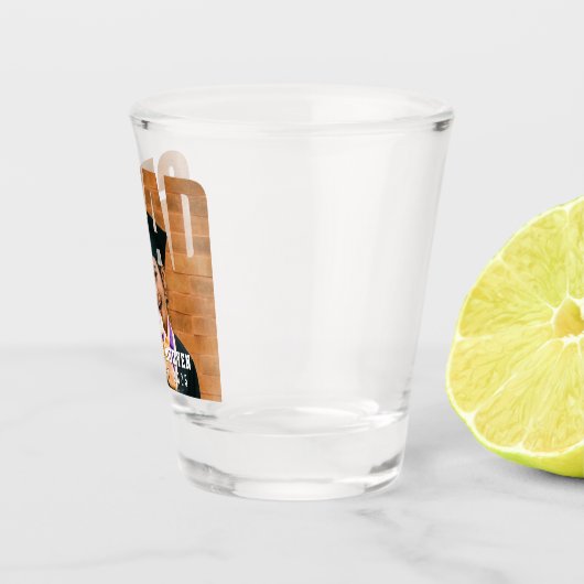 Afstudeerder Foto Afstuderen Shot Glas (Rechts)