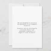 Afstudeerder Foto Pet Green Gold 2022 Afstuderen Aankondiging (Achterkant)