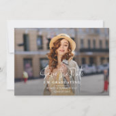 Afstudeerder foto Save the Date Graduation Party Aankondiging (Voorkant)